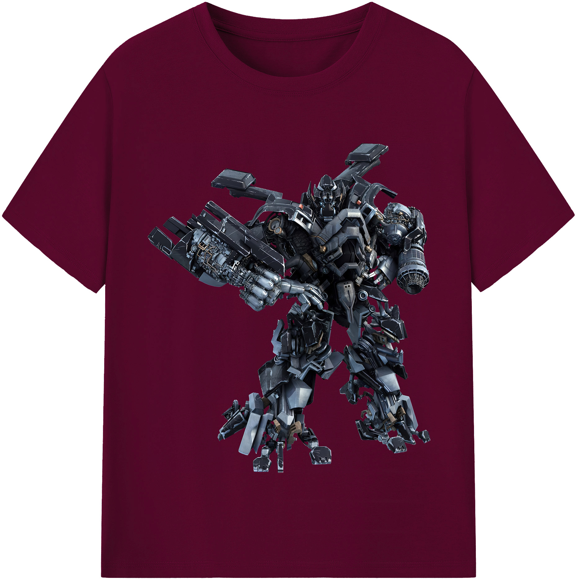 （画像用） Transformers トランスフォーマー レディースカジュアルプリントTシャツ（綿100％）